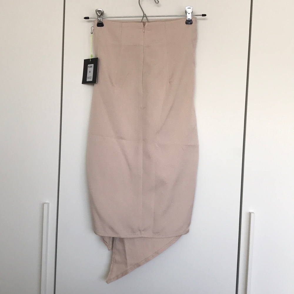 ASOS tan tie front beige skirt - Picture 2 of 3